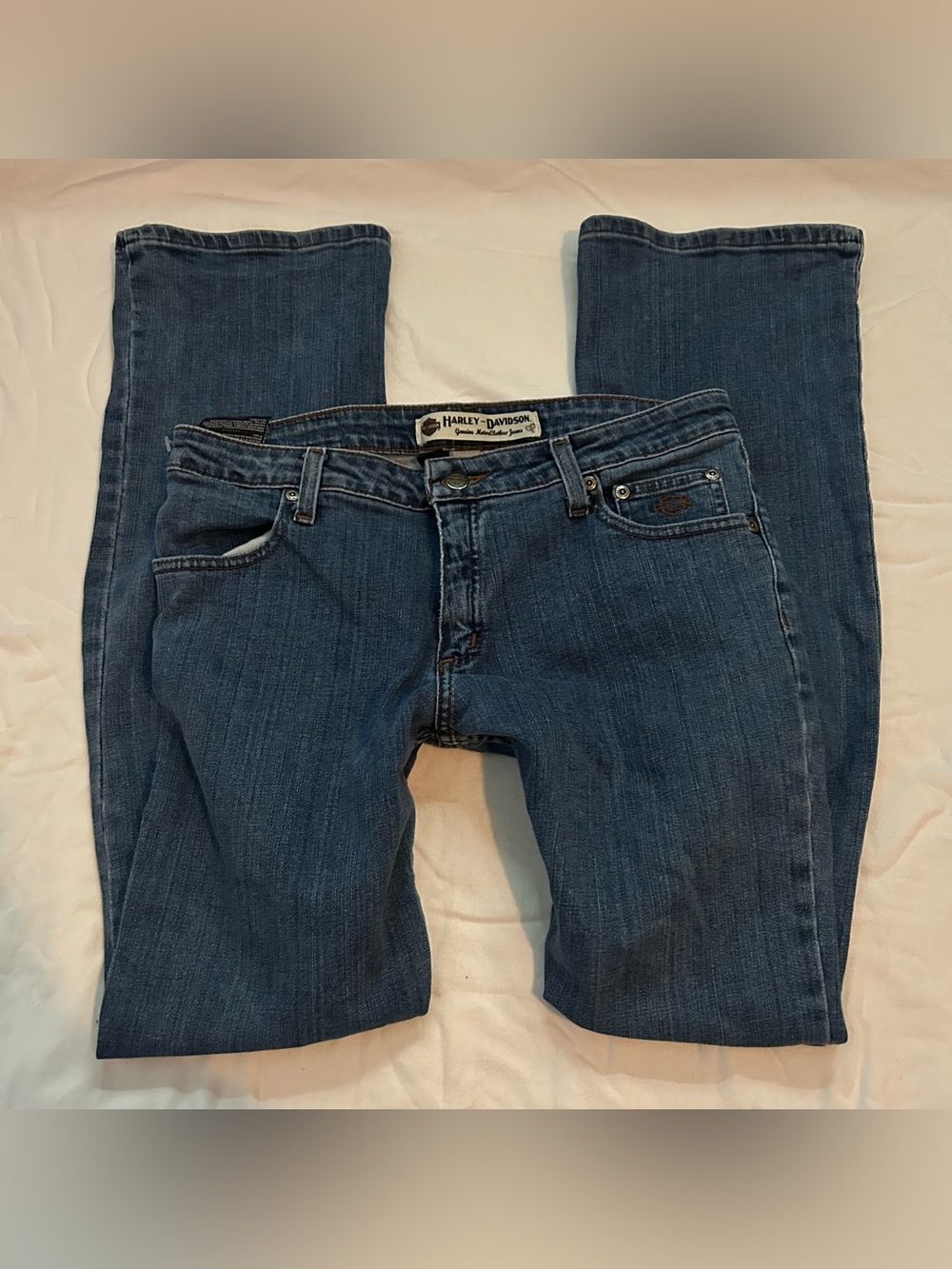 Harley-Davidson Women's Blue Boot Cut Denim Jeans